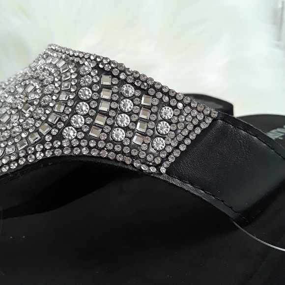 Olivia Miller rhinestone Wedge Sandals - Picture 3 of 5